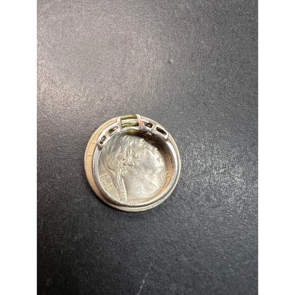 Vintage Helen Andrews peridot hugs and kisses Sterling silver ring size 6.5 - Picture 11 of 15